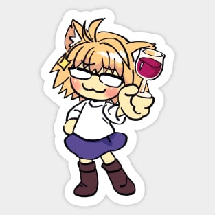 Mudwizard draws the classy smug neco arc / Tsukihime Sticker